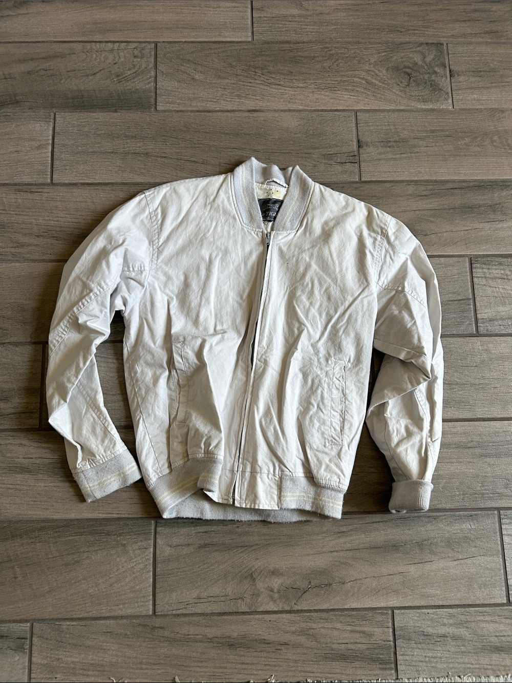 Le Tigre Light Gray Men's Bomber Jacket